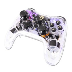 Gamepad Marvo GHOST 40, bezprzewodowy, 17przycisk, wielokierunkowy, przezroczysty