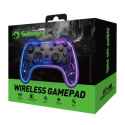 Gamepad Marvo GHOST 40, bezprzewodowy, 17przycisk, wielokierunkowy, przezroczysty