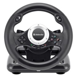 Kierownica Defender TURBO PRO, 10przycisk, USB, czarny, z pedałami, PS3,PS4,PC,Xbox One,Xbox Series X/S,Nintendo Switc