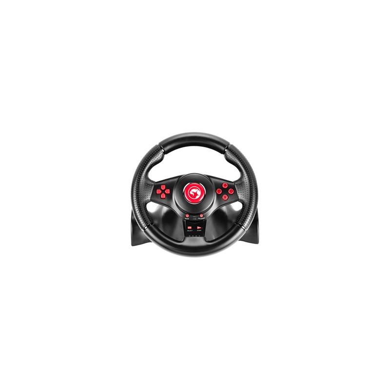Kierownica Marvo GT-903, kierownica z pedałami i dźwignią zmiany biegów, 16przycisk, USB, czarny