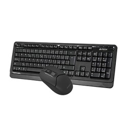 A4Tech FG1012 Zestaw klawiatur bezprzewodowa CZ, czarna z myszą optyczną bezprzewodową, AA, klasyczna, 2.4 [Ghz]