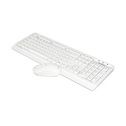 A4Tech FG1012 Zestaw klawiatur bezprzewodowa CZ, biała z myszą optyczną bezprzewodową, AA, klasyczna, 2.4 [Ghz]
