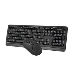 A4Tech FG1012S Zestaw klawiatur CZ, czarna z myszą optyczną bezprzewodową, 2.4 [Ghz]