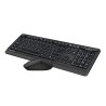 A4Tech FG1012S Zestaw klawiatur CZ, czarna z myszą optyczną bezprzewodową, 2.4 [Ghz]