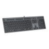 A4Tech FX50 Klawiatura przewodowa (USB) CZ, szara