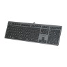 A4Tech FX50 Klawiatura przewodowa (USB) CZ, szara