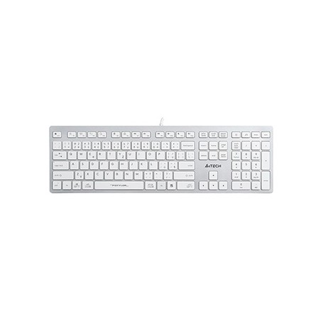 A4Tech FX50 Klawiatura przewodowa (USB) CZ, biała