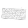 A4Tech FX51 Klawiatura przewodowa (USB) CZ, biała