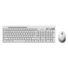 Genius SlimStar 8230 zestaw klawiatura bezprzewodowa CZ/SK, biała z myszą optyczną bezprzewodową, 1x AA, 1x AA, klasyczna, Dual-