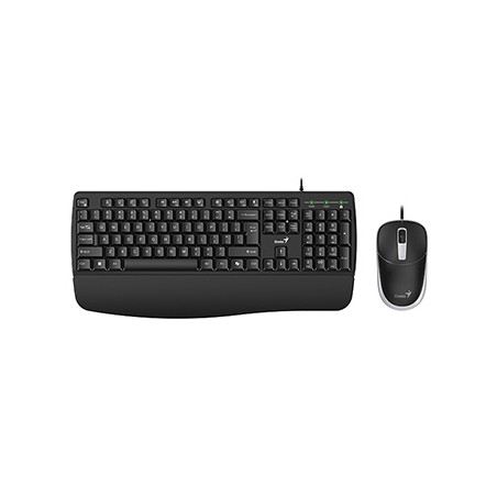 Genius KM-123 zestaw klawiatura przewodowa (USB) CZ/SK, czarna z optyczną myszką