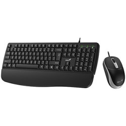 Genius KM-123 zestaw klawiatura przewodowa (USB) CZ/SK, czarna z optyczną myszką