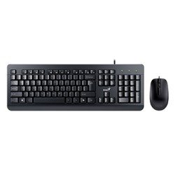 Genius KM-160 COPILOT zestaw klawiatura przewodowa (USB) CZ/SK, czarna z optyczną myszką, klasyczna, wodoodporny rodzaj