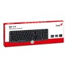 Genius KB-117 COPILOT klawiatura przewodowa (USB) CZ/SK, czarna