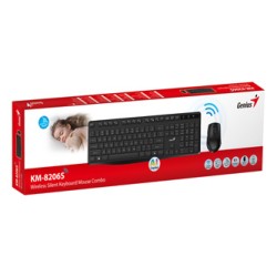 Genius KM-8206S COPILOT zestaw klawiatura bezprzewodowa CZ/SK, czarna klasyczna, 2.4 [Ghz]