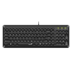 Genius Slimstar Q200 klawiatura przewodowa (USB) CZ/SK, czarna