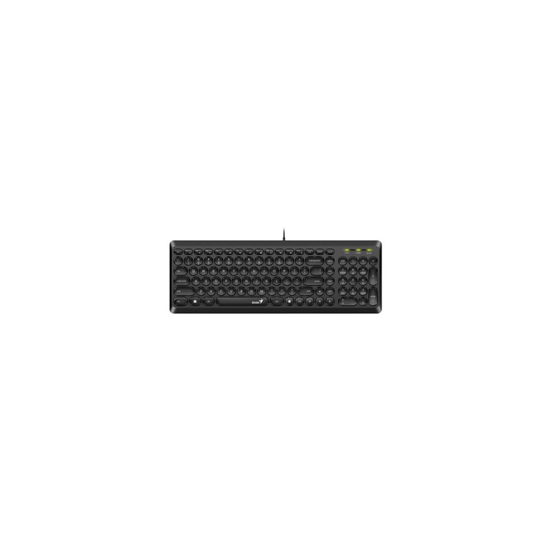 Genius Slimstar Q200 klawiatura przewodowa (USB) CZ/SK, czarna