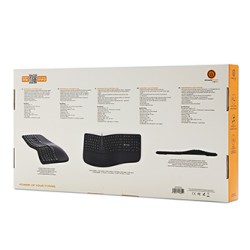 Powerton ERGO LANA Klawiatura ergonomiczna przewodowa (USB) CZ/SK, czarna