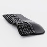 Powerton ERGO LANA Klawiatura ergonomiczna przewodowa (USB) US, czarna