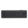 Powerton LIFE SLIM Klawiatura przewodowa (USB) CZ/SK, czarna