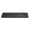 Powerton LIFE SLIM Klawiatura przewodowa (USB) CZ/SK, czarna
