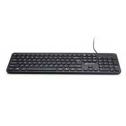 Powerton LIFE SLIM Klawiatura przewodowa (USB) US, czarna