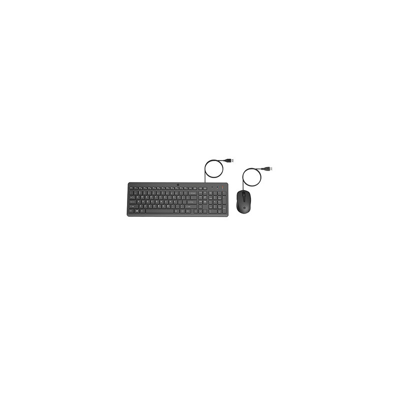 HP 150 Zestaw Klawiatura + Mysz przewodowa (USB) CZ, czarna