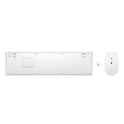 HP 655 zestaw klawiatura bezprzewodowa CZ/SK, biała z myszą optyczną bezprzewodową, AAA, klasyczna, 2.4 [GHz]
