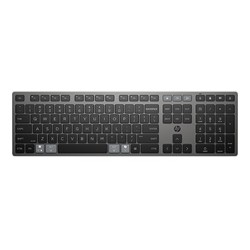 HP 725 Capacitor Wireless Keyboard klawiatura bezprzewodowa CZ, czarna Napájeno superkondenzátorem, z wbudowaną baterią