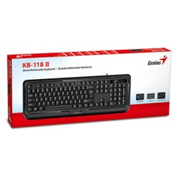 Genius KB-118 II klawiatura przewodowa (PS/2) CZ/SK, czarna