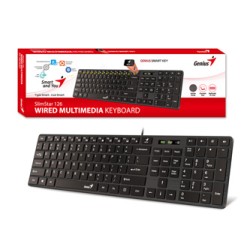 Genius SlimStar 126 COPILOT klawiatura przewodowa (USB) CZ/SK, czarna
