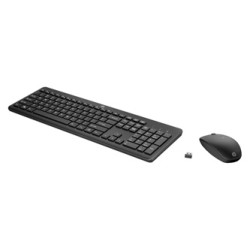 HP Wireless Keyboard & Mouse zestaw klawiatura bezprzewodowa CZ/SK, czarna z myszą optyczną bezprzewodową, AAA, multimedialny, U