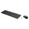 HP Wireless Keyboard & Mouse zestaw klawiatura bezprzewodowa CZ/SK, czarna z myszą optyczną bezprzewodową, AAA, multimedialny, U