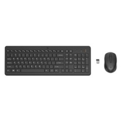 HP HP 330 Zestaw klawiatur bezprzewodowa CZ, czarna z myszą optyczną bezprzewodową, AA, ergonomiczna, nano odbiornik USB rodzaj 