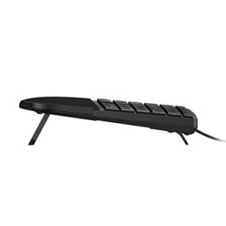 HP 485 Comfort Wired Keyboard klawiatura przewodowa (USB) CZ, czarna ergonomiczna