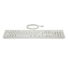HP 225 G2 Wired Mouse Keyboard White zestaw klawiatura USB-A CZ/SK, biała mysz przewodowa UBA-A, Układ 3-strefowy, USB-A rodzaj