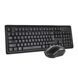 A4tech 4200N zestaw klawiatury bezprzewodowej i myszy V-Track CZ/US, czarna