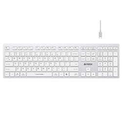 A4Tech FBX50C-WH klawiatura bezprzewodowa CZ/SK, biała