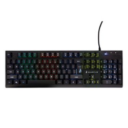 Surefire KingPin X2 klawiatura multimedialna, RGB, metalowa przewodowa (USB) US, czarna do gry, mechaniczna