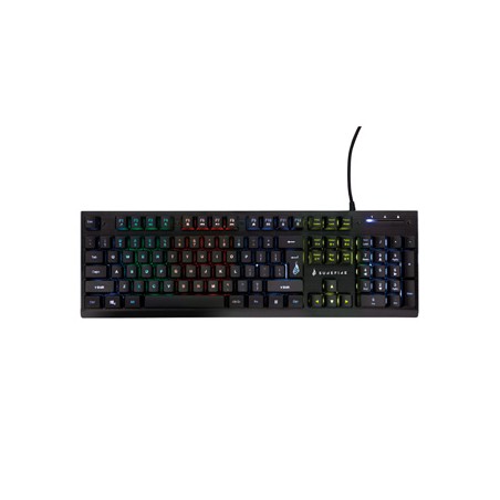 Surefire KingPin X2 klawiatura multimedialna, RGB, metalowa przewodowa (USB) US, czarna do gry, mechaniczna