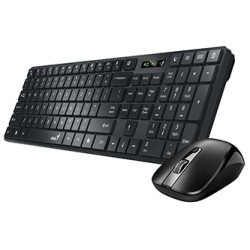 Genius SlimStar 8250 Zestaw klawiatura i mysz bezprzewodowa CZ/SK, czarna
