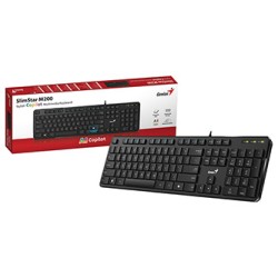 Genius Slimstar M200 Copilot klawiatura przewodowa (USB) CZ/SK, czarna