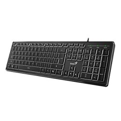 Genius SlimStar 820 klawiatura przewodowa (USB) CZ/SK, czarna