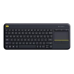 Logitech K400 Klawiatura bezprzewodowa CZ, czarna multimedialny, inteligentny touchpad rodzaj 2.4 [Ghz]