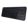 Logitech K400 Klawiatura bezprzewodowa CZ, czarna multimedialny, inteligentny touchpad rodzaj 2.4 [Ghz]