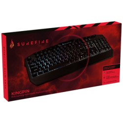 Surefire KingPin Klawiatura przewodowa (USB) UK, czarna do gry, membranowa, podświetlana