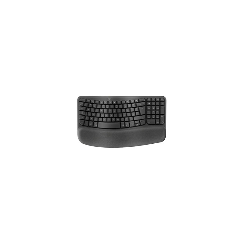 Logitech WAVE KEYS klawiatura bezprzewodowa CZ/SK, szara ergonomiczna