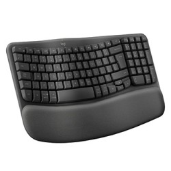 Logitech WAVE KEYS klawiatura bezprzewodowa CZ/SK, szara ergonomiczna