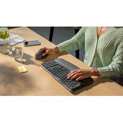 Logitech WAVE KEYS klawiatura bezprzewodowa CZ/SK, szara ergonomiczna