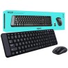 Logitech MK220 zestaw klawiatura US, z myszą optyczną bezprzewodową, 2.4 [Ghz]