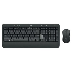Logitech MK540 zestaw klawiatura bezprzewodowa US, czarna z myszą optyczną bezprzewodową, AA, multimedialny, odbiornik nano z te
